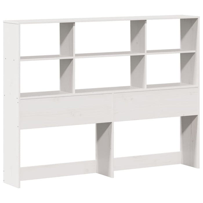 Letto Libreria senza Materasso Bianco 140x200 cm Legno Massello 3323921