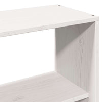 Letto Libreria senza Materasso Bianco 140x200 cm Legno Massello 3323921