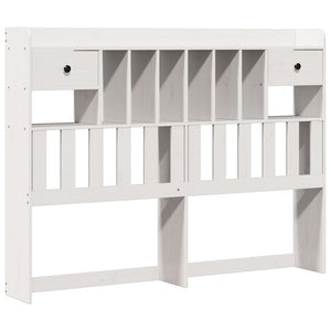 Letto Libreria senza Materasso Bianco 140x200 cm Legno di Pino 3323960