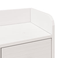 Letto Libreria senza Materasso Bianco 140x200 cm Legno di Pino 3323960