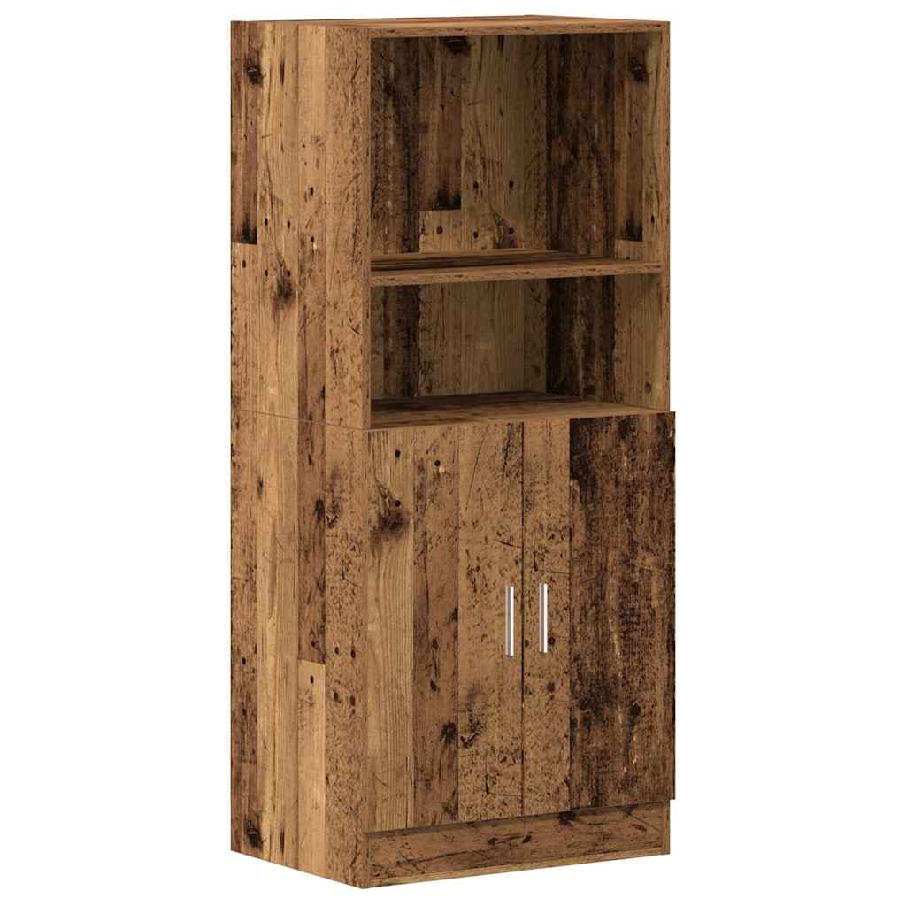 Set di Mobili da Cucina 2 pz Legno Antico in Truciolato 3324149