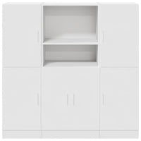 Set di Mobili da Cucina 3 pz Bianco in Truciolato 3324151