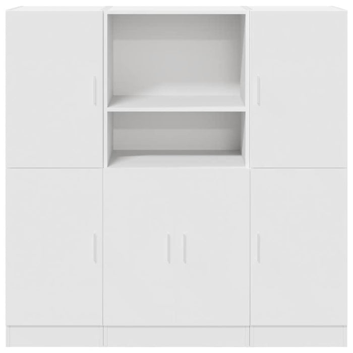 Set di Mobili da Cucina 3 pz Bianco in Truciolato 3324151