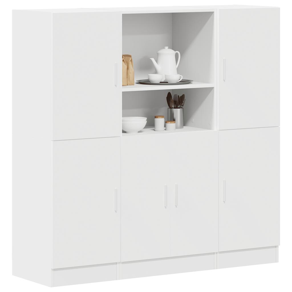 Set di Mobili da Cucina 3 pz Bianco in Truciolato 3324151