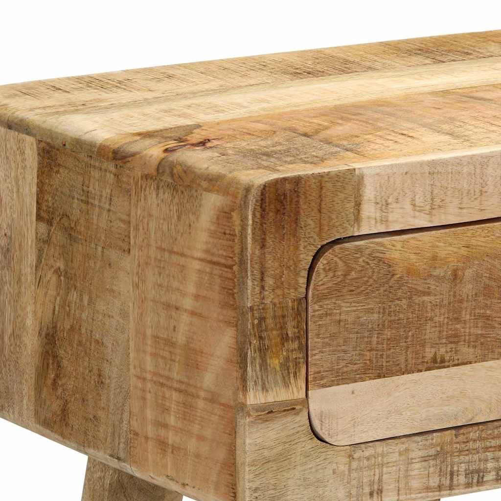 Tavolo Consolle 90x32x75 cm in Legno Massello di Mango Grezzo 4104519