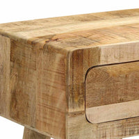 Tavolo Consolle 90x32x75 cm in Legno Massello di Mango Grezzo 4104519