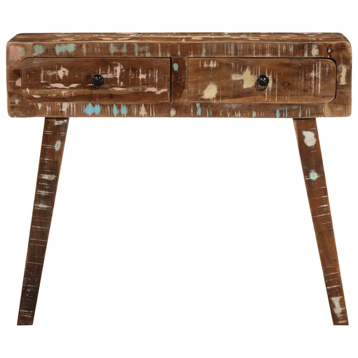 Tavolo Consolle 90x32x75 cm in Legno Massello di Recupero 4104520