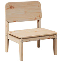 Sedie da Giardino 2pz 60x52,5x72 cm Legno Massello di Pino 859322