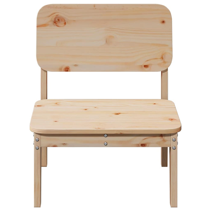 Sedie da Giardino 2pz 60x52,5x72 cm Legno Massello di Pino 859322