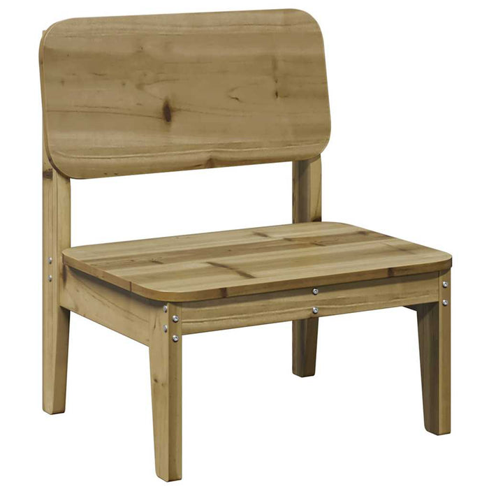 Sedie da Giardino 2 pz 60x52,5x72cm in Legno di Pino Impregnato 859326