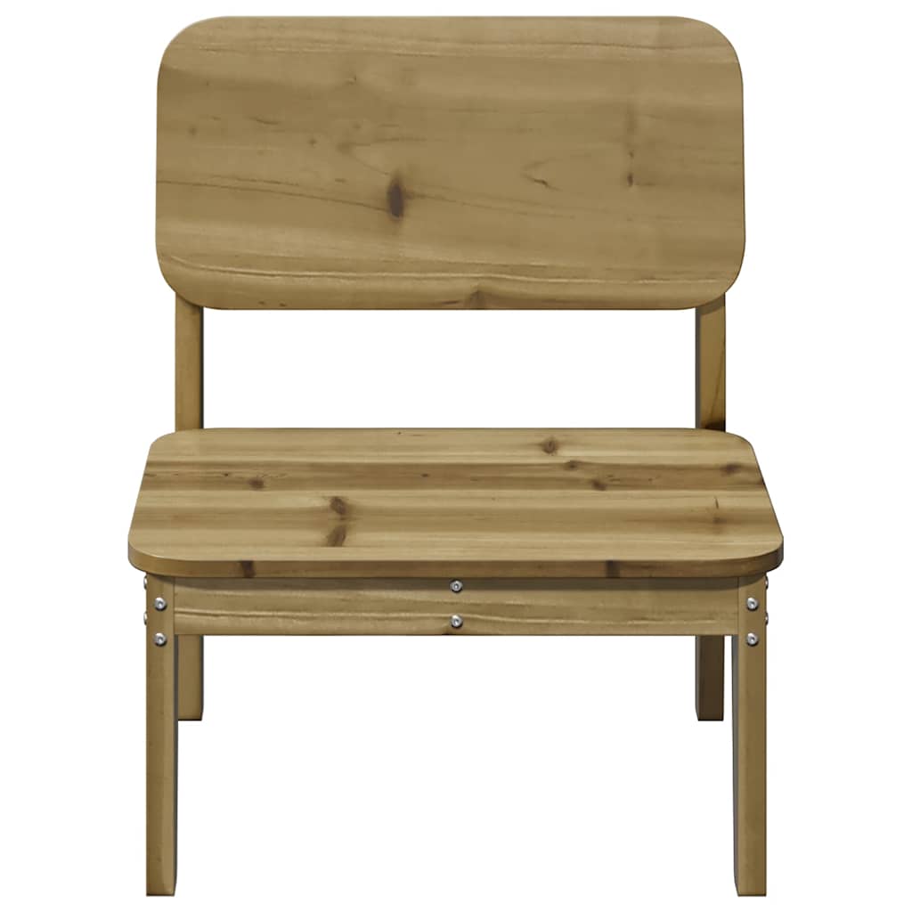 Sedie da Giardino 2 pz 60x52,5x72cm in Legno di Pino Impregnato 859326