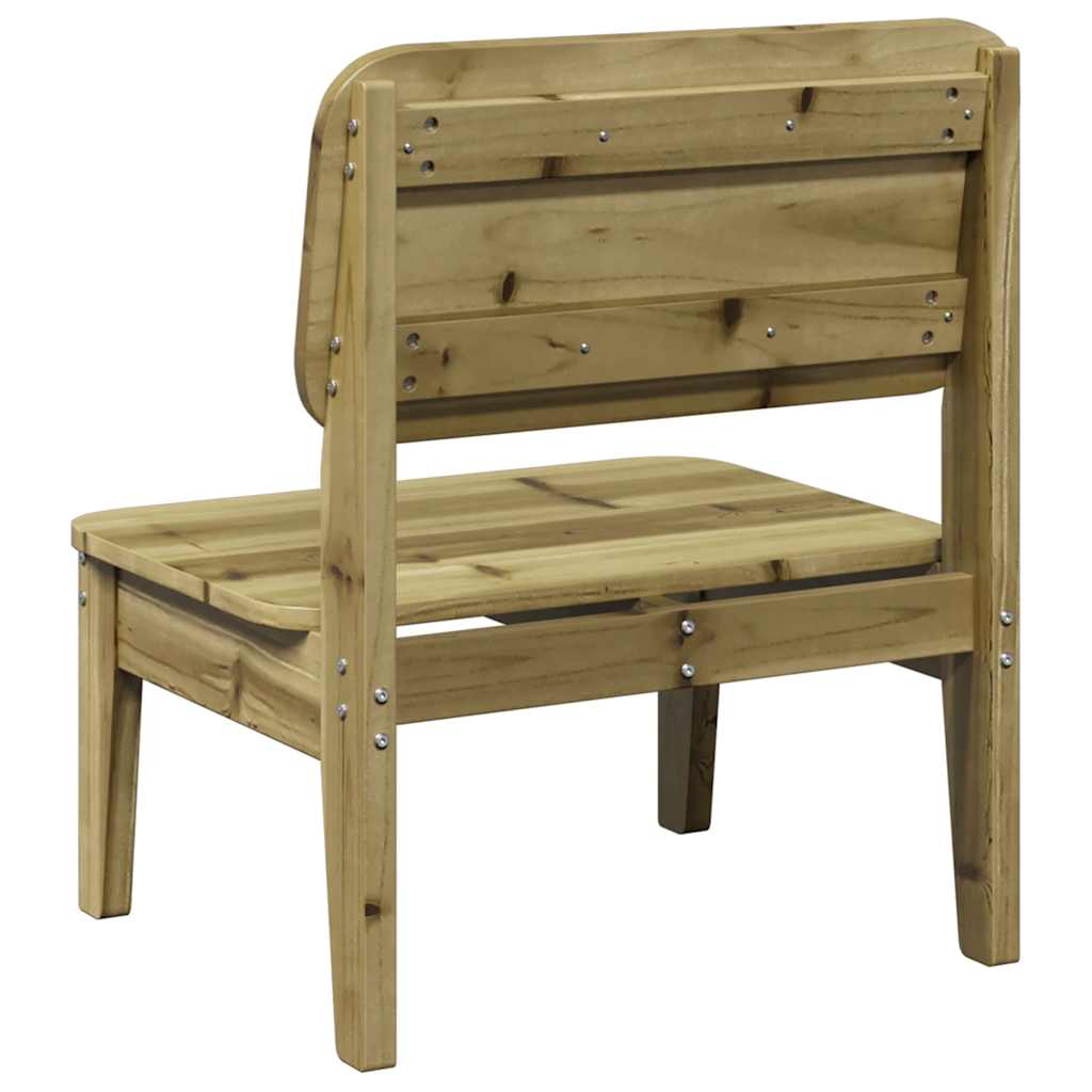 Sedie da Giardino 2 pz 60x52,5x72cm in Legno di Pino Impregnato 859326