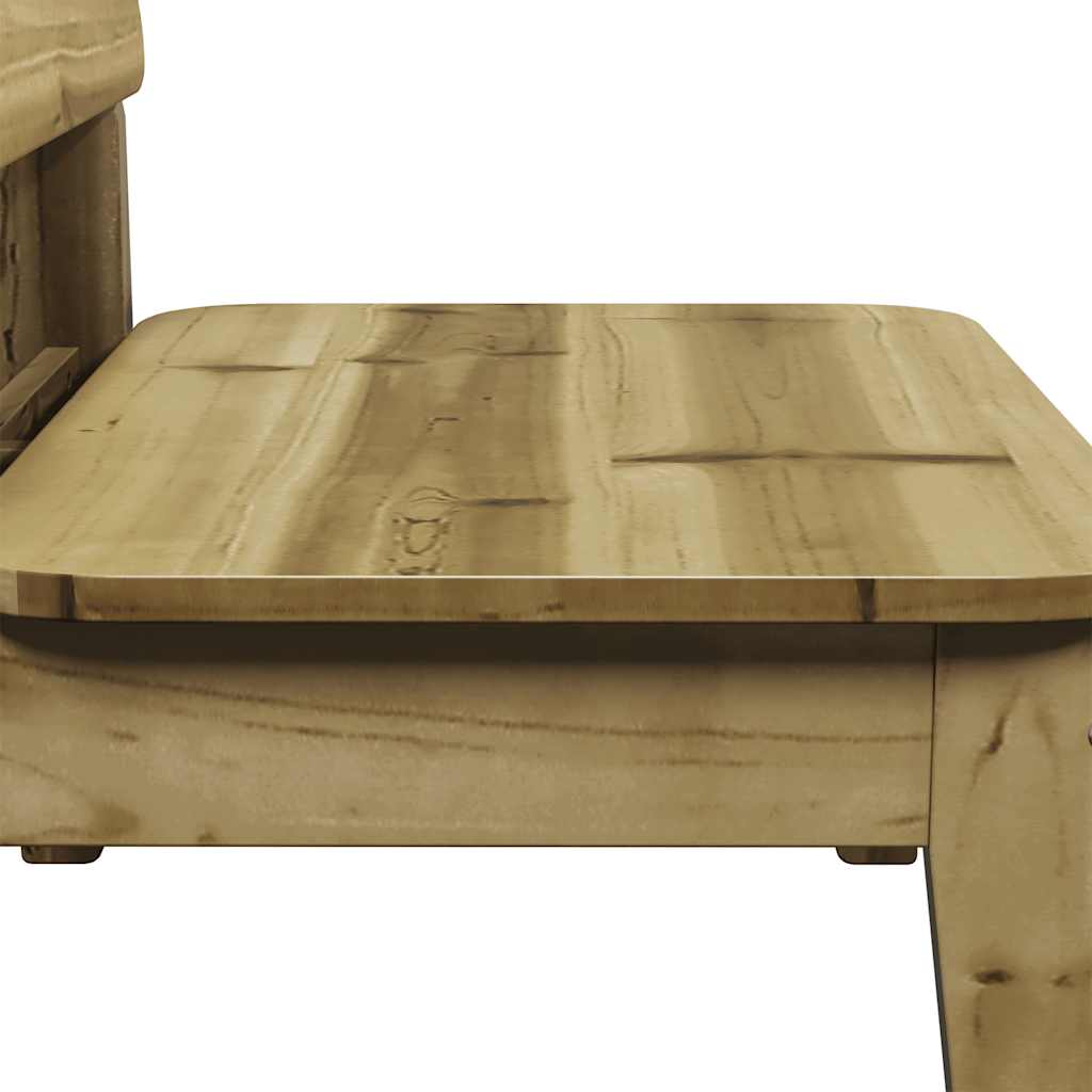 Sedie da Giardino 2 pz 60x52,5x72cm in Legno di Pino Impregnato 859326