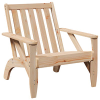 Sedia Adirondack da Giardino 75x77x77 cm Legno Massello di Pino 859327