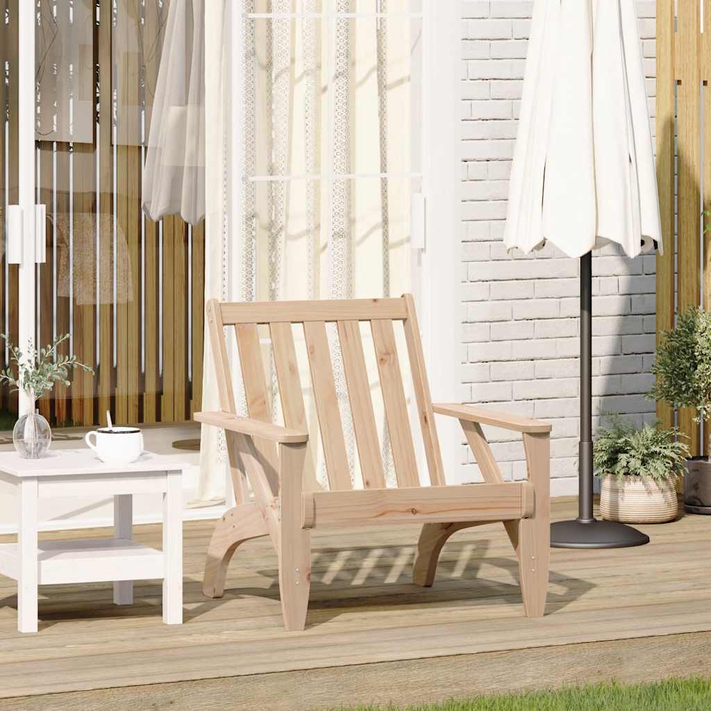 Sedia Adirondack da Giardino 75x77x77 cm Legno Massello di Pino 859327