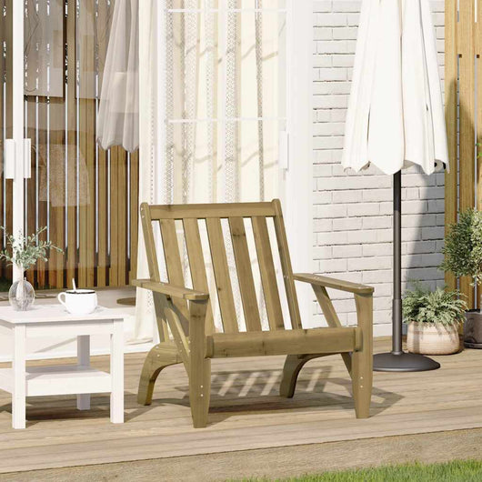 Sedia Adirondack da Giardino in Legno Impregnato di Pino 859331