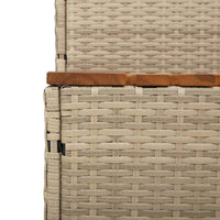 Bordo per Vasca Idromassaggio Beige Polyrattan&Massello Acacia 4103942