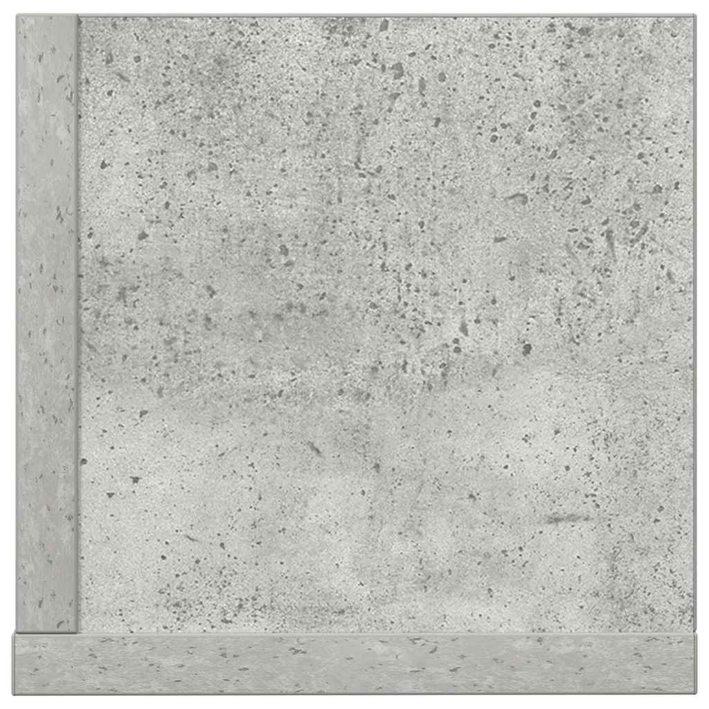 Mensole a Muro 2pz Grigio Cemento 75x16,5x16,5 cm in Truciolato 860034