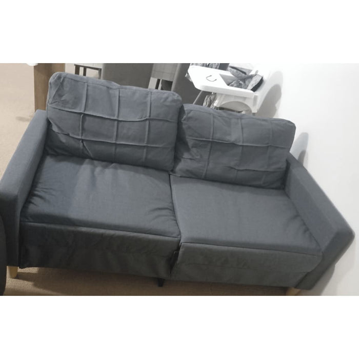 Divano a 2 Posti B-Stock Grigio Scuro 120 cm in Tessuto 35908499999