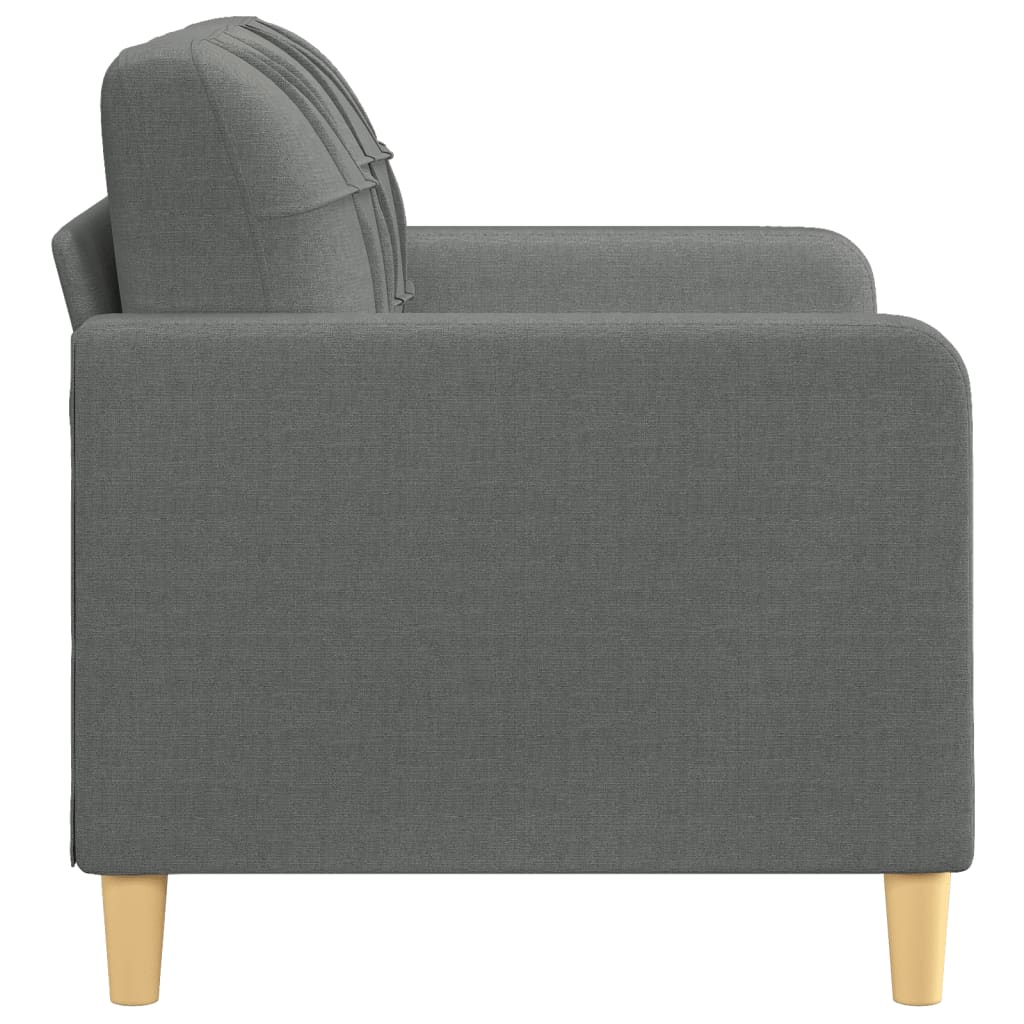 Divano a 2 Posti B-Stock Grigio Scuro 120 cm in Tessuto 35908499999