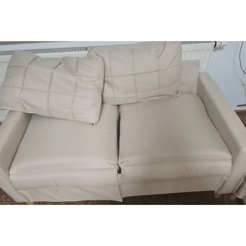 Divano a 2 Posti B-Stock Crema 140 cm in Similpelle 35911899999