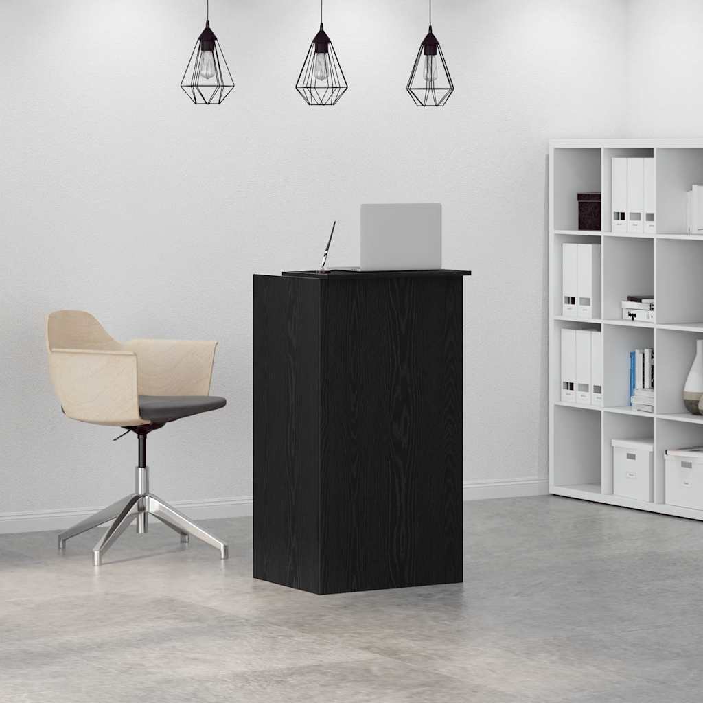 Banco Reception Nero 55x50x103,5 cm in Legno Multistrato 859016