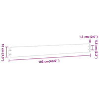 Bordure per Prato 10 pz Nere Acciaio Laminato a Freddo 860130