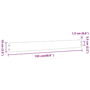 Bordure per Prato 10 pz Nere Acciaio Laminato a Freddo 860130