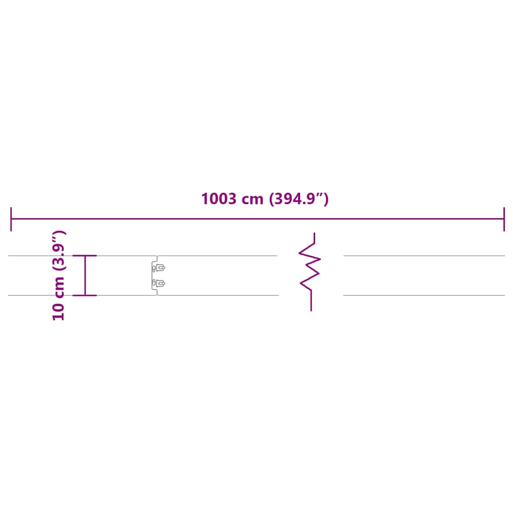 Bordure per Prato 10 pz Nere Acciaio Laminato a Freddo 860130