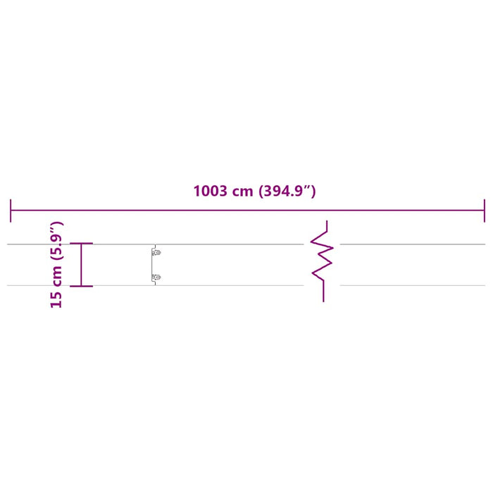 Bordure per Prato 10 pz 15x103 cm Acciaio Inossidabile 860146