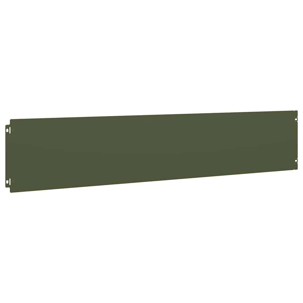 Bordure per Prato 10 pz Verde Oliva Acciaio Laminato a Freddo 860157