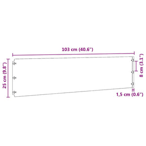 Bordure per Prato 10 pz Bianchi Acciaio Laminato a Freddo 860167