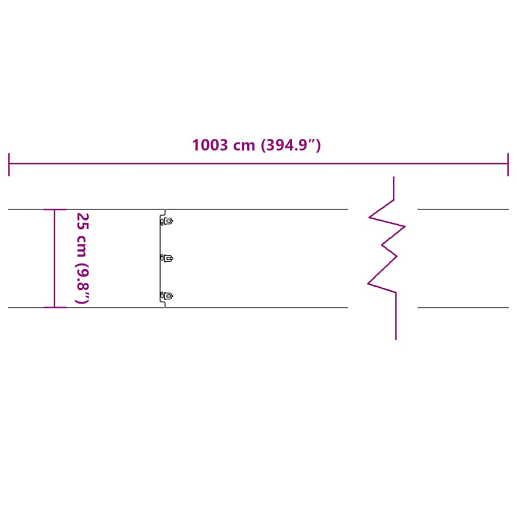 Bordure per Prato 10 pz Bianchi Acciaio Laminato a Freddo 860167