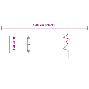 Bordure per Prato 10 pz Bianchi Acciaio Laminato a Freddo 860167