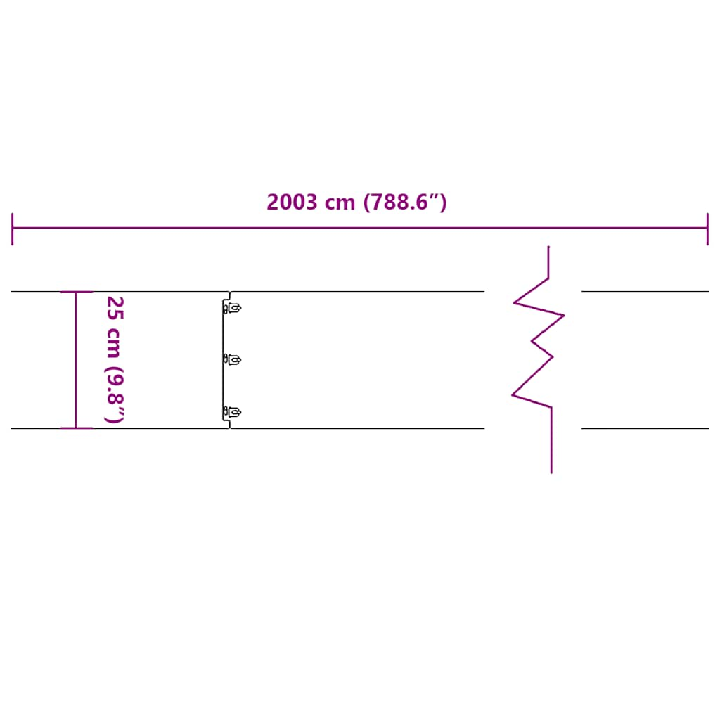 Bordure per Prato 20 pz Bianchi Acciaio Laminato a Freddo 860173