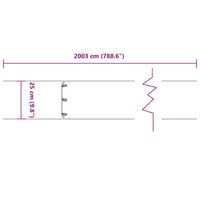 Bordure per Prato 20 pz Bianchi Acciaio Laminato a Freddo 860173