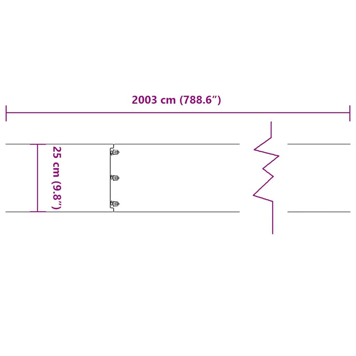 Bordure per Prato 20 pz Bianchi Acciaio Laminato a Freddo 860173