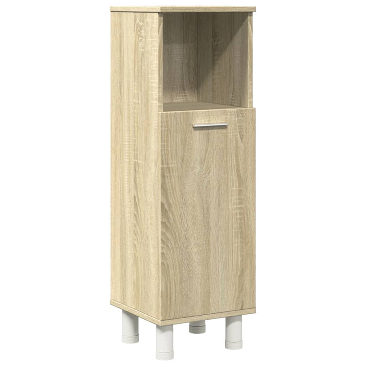 Set Mobili da Bagno 3 pz Rovere Sonoma in Legno Multistrato 3324975