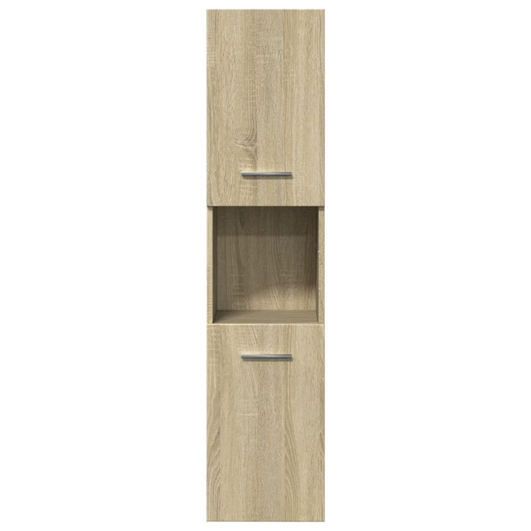 Set Mobili da Bagno 3 pz Rovere Sonoma in Legno Multistrato 3324994