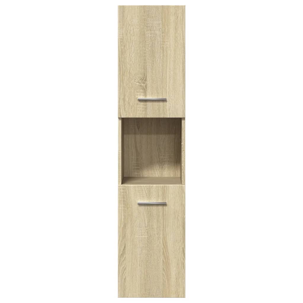 Set Mobili da Bagno 5 pz Rovere Sonoma in Legno Multistrato 3325011