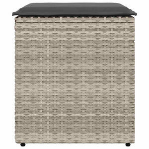 Sgabelli da Giardino con Cuscini 2 pz 40x40x43cm in Polyrattan 4104044