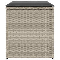 Sgabelli da Giardino con Cuscini 2 pz 40x40x43cm in Polyrattan 4104044