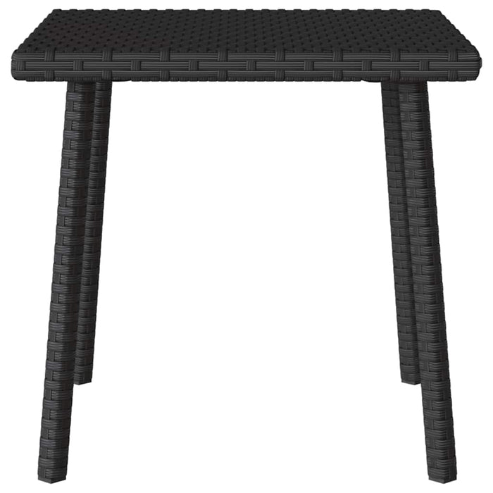 Tavolino da Giardino Rettangolare Nero 40x40x37 cm Polyrattan 4104045