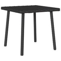 Tavolino da Giardino Rettangolare Nero 40x40x37 cm Polyrattan 4104045