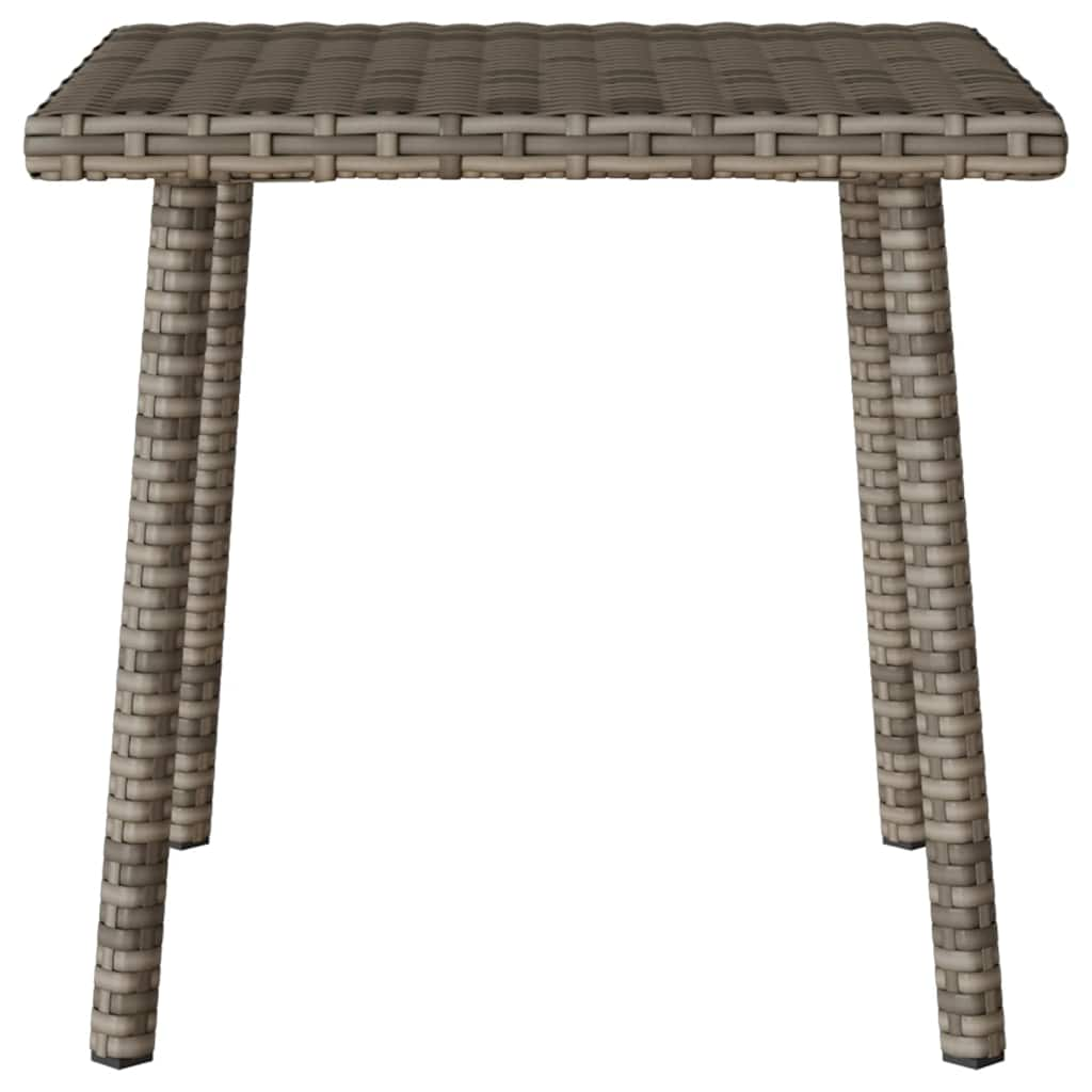 Tavolino da Giardino Rettangolare Grigio 40x40x37 cm Polyrattan 4104047