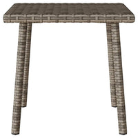 Tavolino da Giardino Rettangolare Grigio 40x40x37 cm Polyrattan 4104047