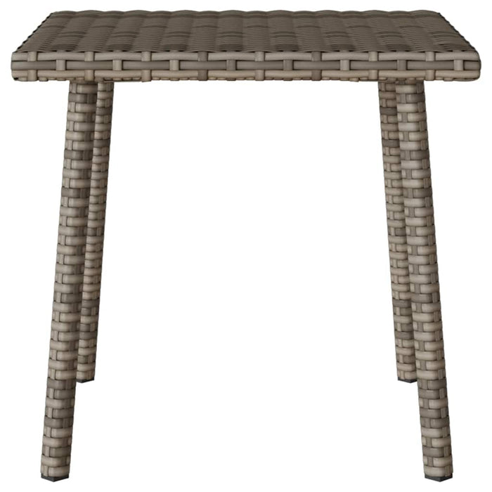 Tavolino da Giardino Rettangolare Grigio 40x40x37 cm Polyrattan 4104047