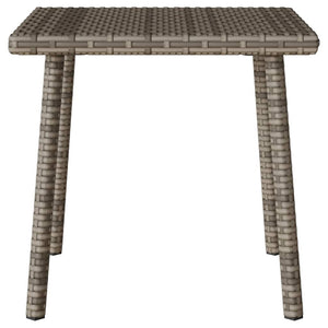 Tavolino da Giardino Rettangolare Grigio 40x40x37 cm Polyrattan 4104047