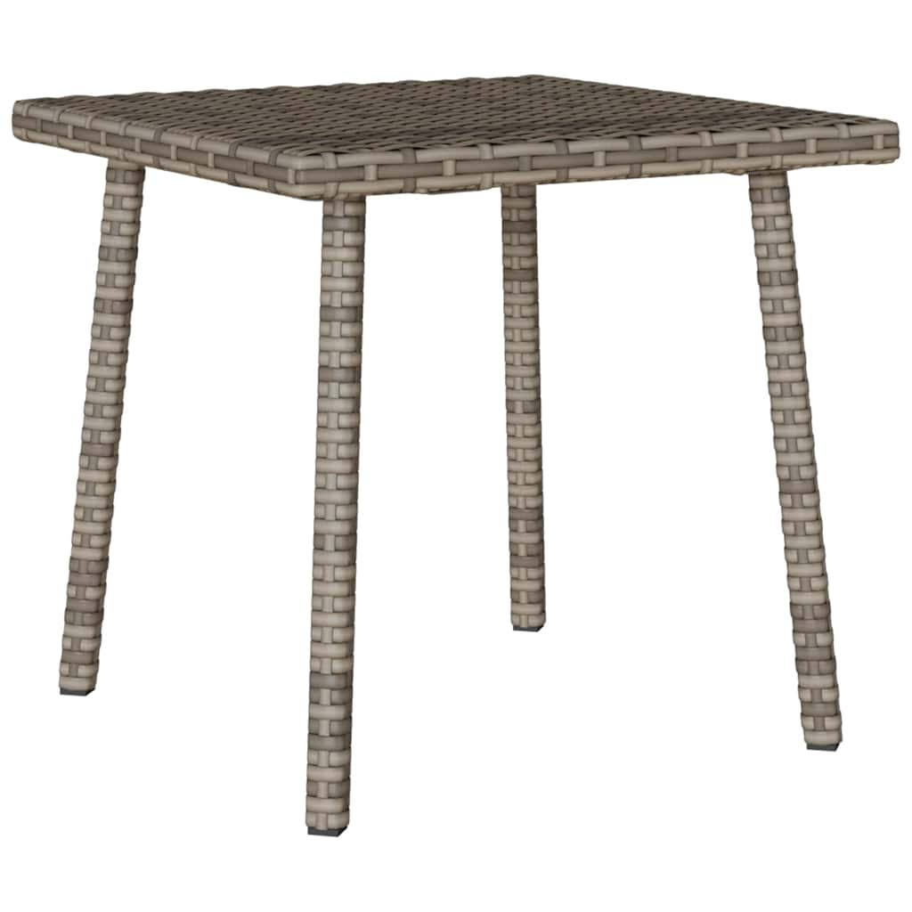 Tavolino da Giardino Rettangolare Grigio 40x40x37 cm Polyrattan 4104047