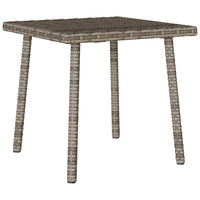 Tavolino da Giardino Rettangolare Grigio 40x40x37 cm Polyrattan 4104047